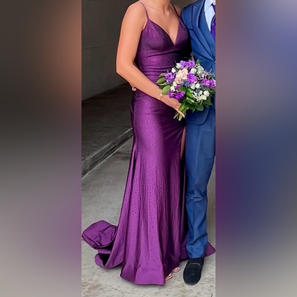 Moving sale, Sherri Hill 54800 plum dress. $498 Breeze Bridal. Worn once. Size 4